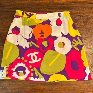 Authentic Chanel patterned skirt